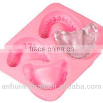 High quality food grade custom ice cube trays, vampire shaped ice cube trays, teeth ice cube trays