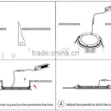 Round High Lumen 7w/9w/10w/18w 24w Led Panel Light / Led Light Panel photo-6