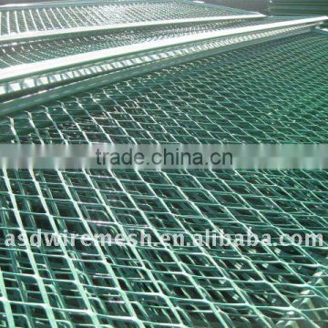 galvanized expanded metal fence