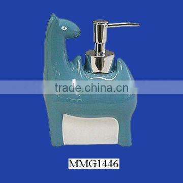 Animal cracker ceramic decorative foam soap dispenser