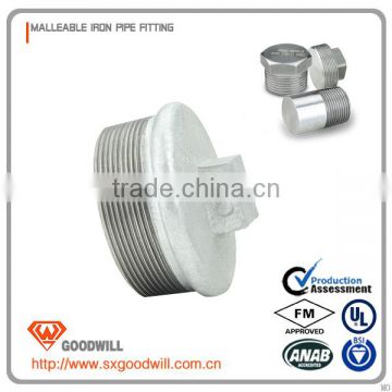 Hot galvanized best price cast iron male pipe plug