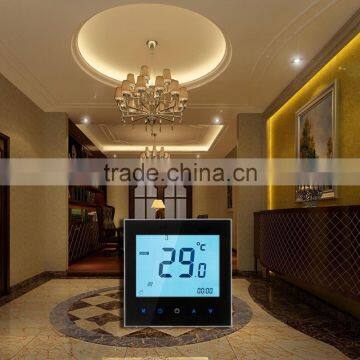 16A 110-230V Weekly Programmable LCD Display Touch Screen Electric Heating Thermostat Room Temperature Controller