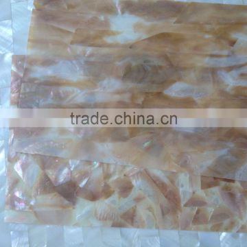 Brownlip mother of pearl shell adesive sheet