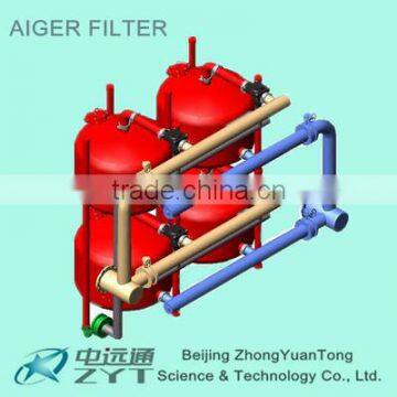 Automatic backwash cleaning Quartz Sand Filter for industry