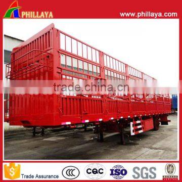 3 Axle 40ft Bulk Cargo Transport Side Door Fence Semi Trailer New or Used Farm Box Truck photo-2