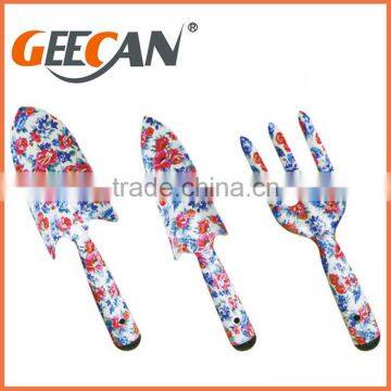 Nice and Best Selling Well Garden Tool Set With Gift Box Floral Printing Garden Tool Set photo-4
