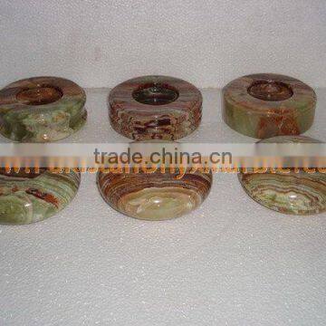 PAKISTAN FACTORY MADE ONYX CIGARETTE ASHTRAY HANDICRAFTS photo-2