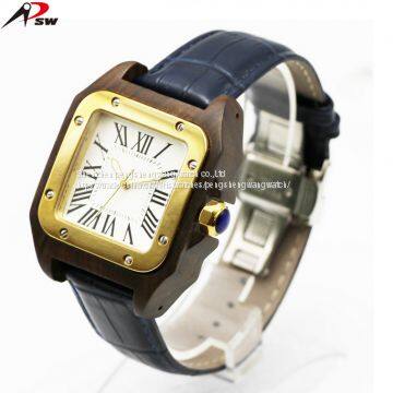 Customized Men Brand Your Own Watches Wood Watch With Stainless Steel