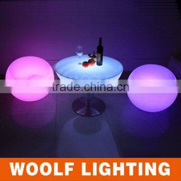 Modern Appearance Nightclub Bar Glow LED Plastic Furniture