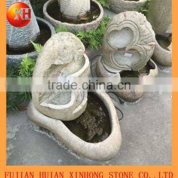 natural carving small water fountain