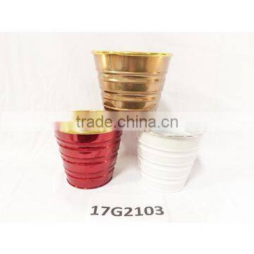 China Manufacturer Custom Different Sizes Half Round Container Garden Pot for Flower Made From Zinc Metal Iron photo-4