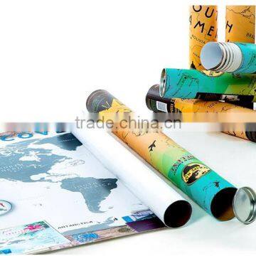 Scrape Map World Map Personalized Scrape off XL Size Unique and Large World Map Poster With a Layer AMA-16 photo-2