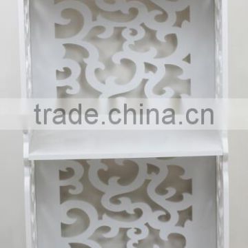 Store More Decorative Carved Pattern Storage Shelf