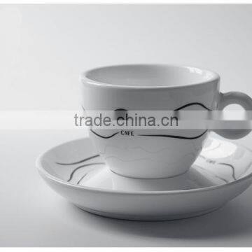 Haonai New Style High Quality New Bone China Coffee Cup and Saucer photo-3