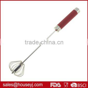 Portable Kitchen Semi-automatic Hand Pressure Rotary Egg Beater Egg Whisk photo-2