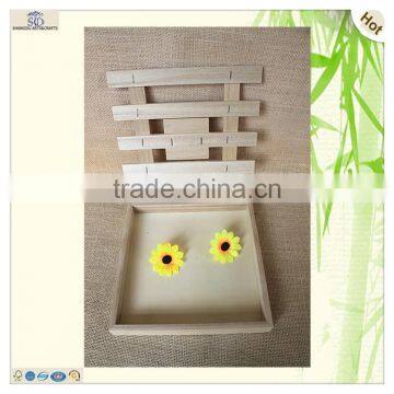 Natural Small Square Window Chocolate Wood Shadow Boxes photo-5