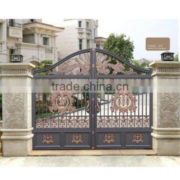 Garden Decoration Color Painted Metal Cast Aluminum Garden Gate photo-3