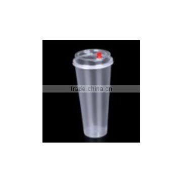 Water Cup PP Cup Plastic Cup 700ML Transparent Drink Cup Disposable Cup Injection With Lid photo-3