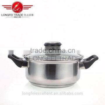 011274 High Quality Unique Handle Popular Steel Sets Cheap Hot Sale Stainless Steel Cookware photo-2