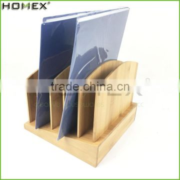 Bamboo Desktop File Organizer with 5 File Holders/Homex_FSC/BSCI Factory