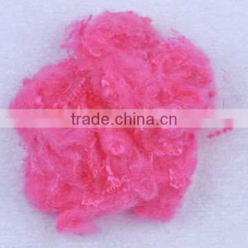 High quality 100% dyed polyester staple fiber for spinning yarns 1.5-15D