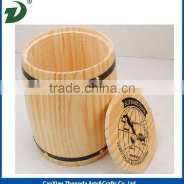 Coffee Powder or Beans Wooden Small Barrel