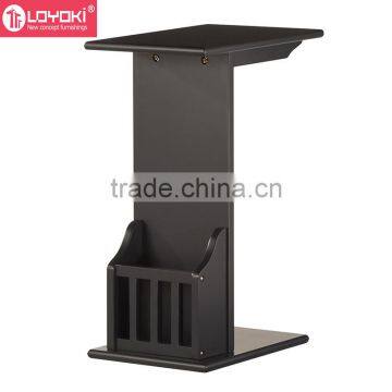 New Design Wood Sofa Side Table Wooden Magazine Rack Wood Side Table photo-4