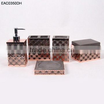 Bathroom fitting concrete / copper bathroom accessory set