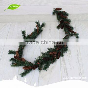 GNW CHGR-1607026 Hot Sale Hanging Christmas Tree Artificial Pine Needle Garland With Pine Cones photo-2