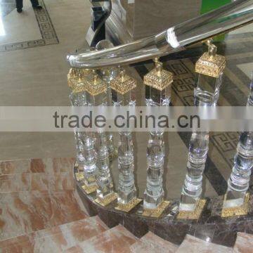 crystal staircase handrail