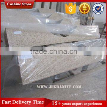Jianfa Prefab Crystal Yellow Quartz Stone Vanity Top photo-4