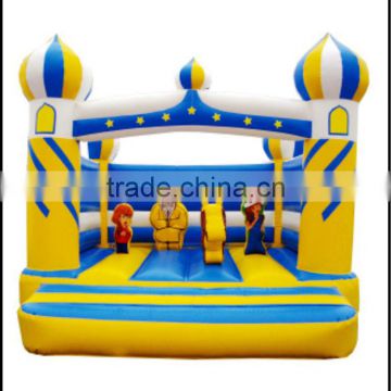 (HD-9907)Castle Design Kids Inflatable Bounce Bed