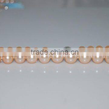 Pretty 3-4mm Pink Freshwater Pearl Necklace 925 Sterling Silver Clasp photo-4