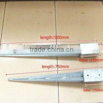 ISO quality galvanized Type Ground screw pole anchor post on hot sale