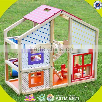 Wholesale Beautiful Dollhouse Sets Toy Lovely Baby Wooden Dollhouse Sets Toy Popular Wooden Dollhouse Sets Toy W06A098 photo-4