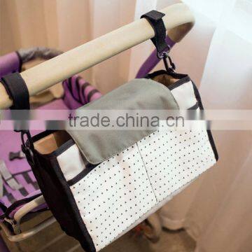 Hanging Baby Diaper Organizer Bag for Stroller photo-6