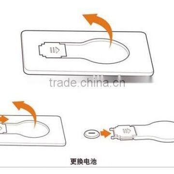 Mini Pocket LED Bulb Card Light Outdoor Camping Night Lamp Purse Light photo-3