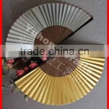 Gold and Silver Color Japanese Hand Fan photo-4