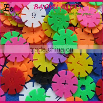 Plastic Children Educational Toys SnowFlakes Building Blocks toys 100pcs/bag