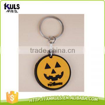 Cartoon Pumpkin Custom Logo Pendant PVC Plastic Key Chain photo-4
