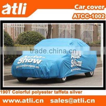 190T Colorful polyester taffeta silver cold resistance car cover