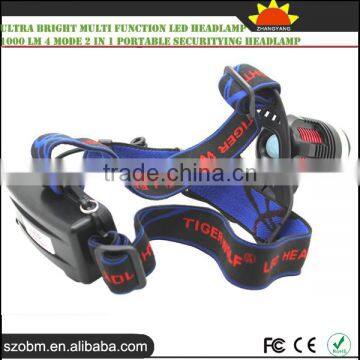 Ultra Bright Multi Function Led Headlamp 1000 Lm 4 Mode 2 in 1 Portable Securitying Headlamp photo-5