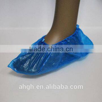 Medical Disposable Waterproof Anti Skid PE Shoe Cover,Nonwoven Fabric of Disposable CPE Shoe Cover for Hospital or Clinic photo-3