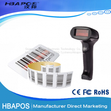 HBA-2012 supermarket 1d laser usb portable barcode scanner