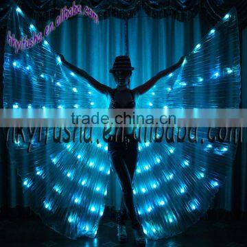 Yifusha solid color belly dance opening LED isis wings M0029-L5