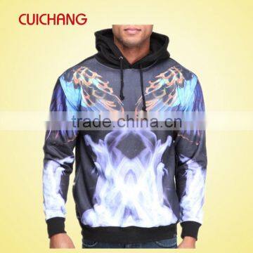 Hoodies, custom design heat transfer/sublimation polyester Wholesale fashion hoodies