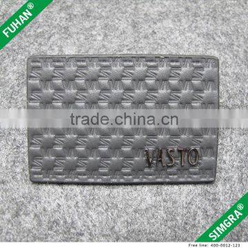 Faux Double Layer Leather Patch With Embossed Logo photo-4