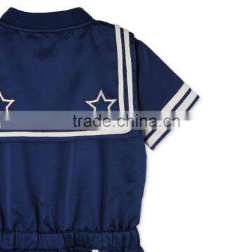 Unisex Majorette Blue Mel All In One Baby Bodysuit Romper Childrens Boutique Clothing HSr5109 photo-5