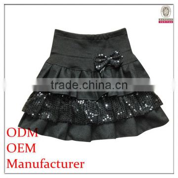 teenage girl beautiful flower embellished fashion sequin skirt