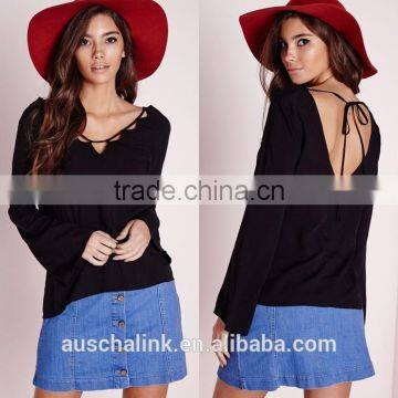 New Arrival Women Scallop Neck Blouse 2016 photo-6